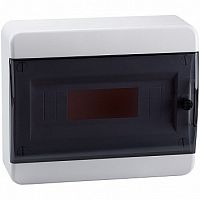 Распределительный шкаф OptiBox P, 12 мод., IP41, навесной, пластик, прозрачная черная дверь |  код. 117920 |  КЭАЗ